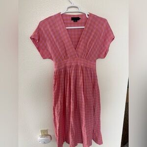 Hatch Maternity Women's Plaid Carolina Dress Rosebud Plaid Size 1